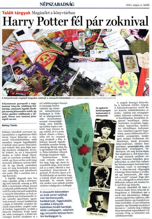 Népszabadság 2015 05 04 103sz 12old - Talált tárgyak.jpg Népszabadság 2015 05 04 103sz 12old - Talált tárgyak.jpg