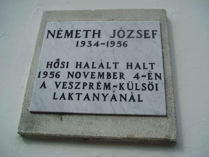 Sümeg, Panteonfal: Németh József.jpg Sümeg, Panteonfal: Németh József.jpg