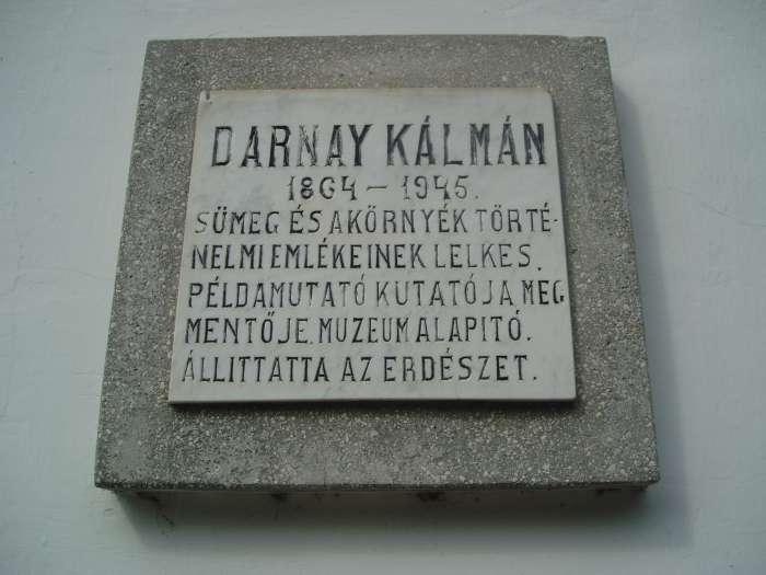 Sümeg, Panteonfal: Darnay Kálmán.jpg Sümeg, Panteonfal: Darnay Kálmán.jpg