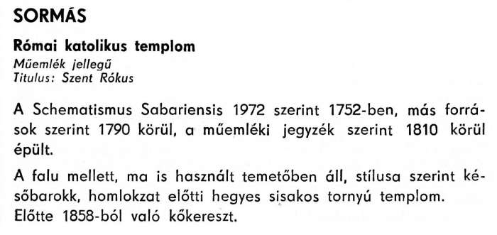 Sormás - Zala megye műemlékei 1977 083old.jpg Sormás - Zala megye műemlékei 1977 083old.jpg