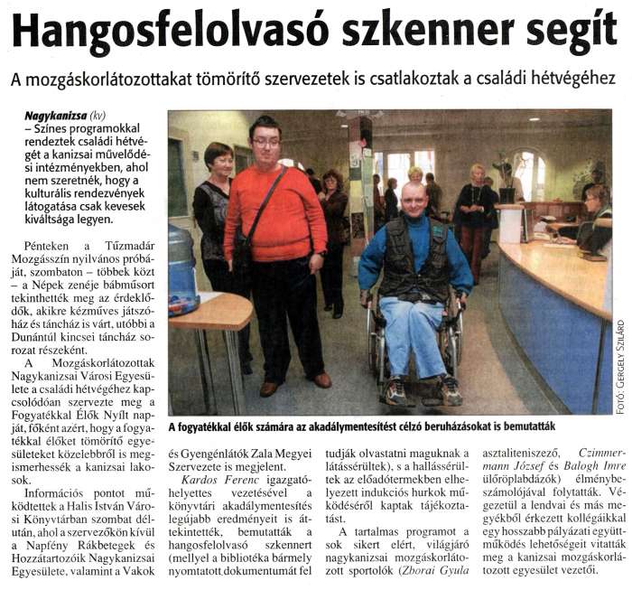 Zalai Hírlap 2010 11 23 272sz 11old - Hangosfelolvasó szkenner segít.jpg Zalai Hírlap 2010 11 23 272sz 11old - Hangosfelolvasó szkenner segít.jpg