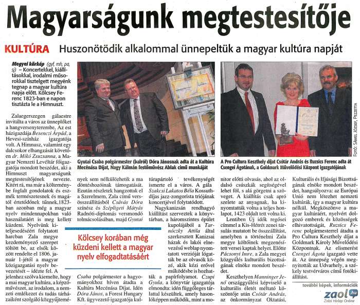 Zalai Hírlap 2013 01 23 019sz 05old - Magyarságunk megtestesítője.jpg Zalai Hírlap 2013 01 23 019sz 05old - Magyarságunk megtestesítője.jpg