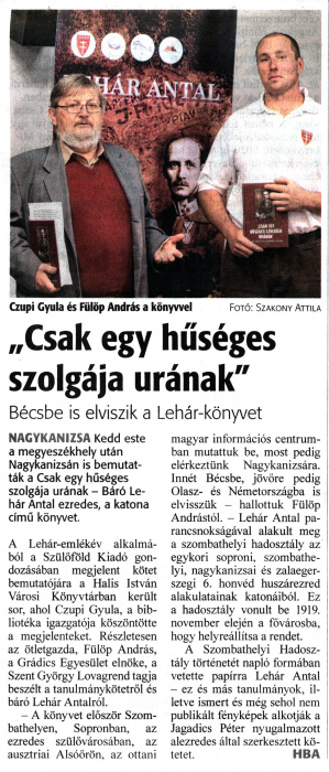 Zalai Hírlap 2021 11 25 273sz 16old - Csak egy hűséges szolgája urának.jpg Zalai Hírlap 2021 11 25 273sz 16old - Csak egy hűséges szolgája urának.jpg