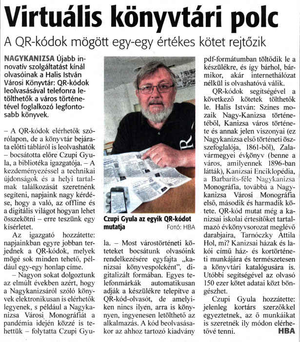 Zalai Hírlap 2022 05 17 113sz 16old - Virtuális könyvtári polc.jpg Zalai Hírlap 2022 05 17 113sz 16old - Virtuális könyvtári polc.jpg