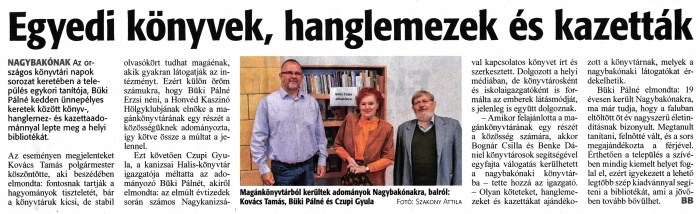 Zalai Hírlap 2022 10 06 233sz 06old - Egyedi könyvek, hanglemezek és kazetták.jpg Zalai Hírlap 2022 10 06 233sz 06old - Egyedi könyvek, hanglemezek és kazetták.jpg