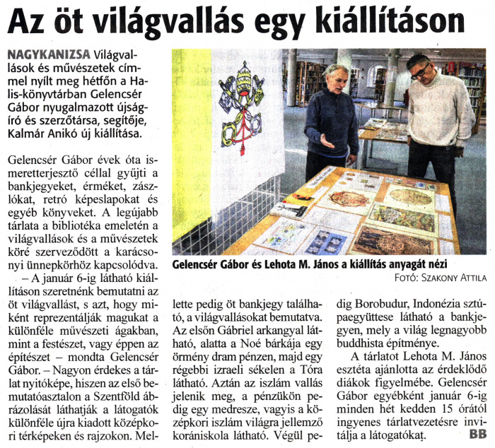 Zalai Hírlap 2023 12 05 283sz 03old - Az öt világvallás egy kiállításon.jpg Zalai Hírlap 2023 12 05 283sz 03old - Az öt világvallás egy kiállításon.jpg
